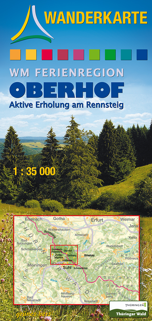 Wanderkarte WM Ferienregion Oberhof