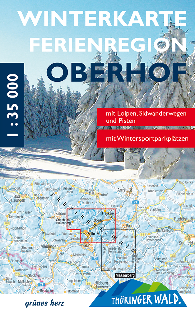 Winterkarte Ferienregion Oberhof