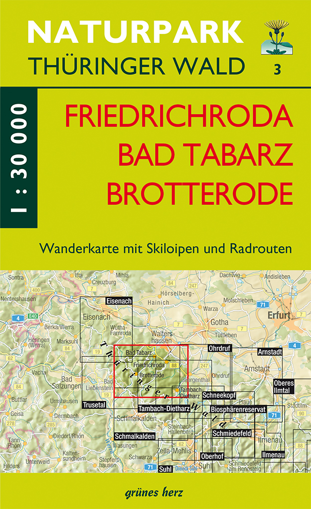 Wanderkarte Friedrichroda/Brotterode/Tabarz