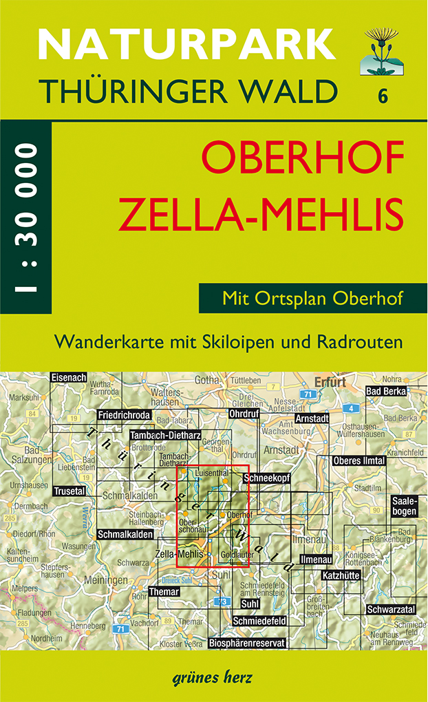 Wanderkarte Oberhof/Zella-Mehlis