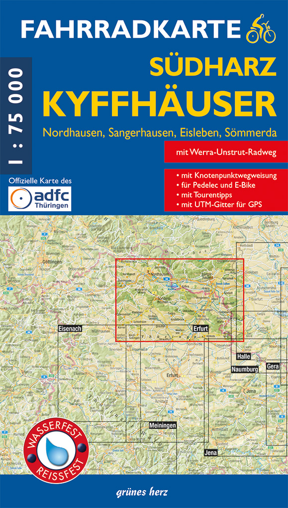 Fahrradkarte Südharz, Kyffhäuser