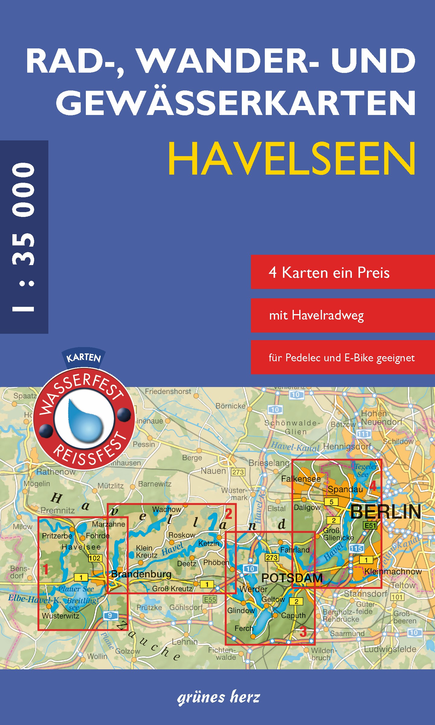 Logo:Rad-, Wander- und Gewässerkarten Havelseen