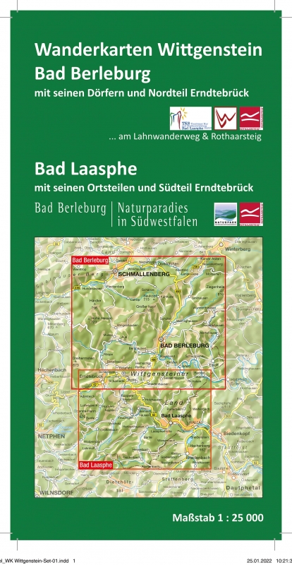 WK Set Bad Laasphe + Bad Berleburg (mr-kartographie)