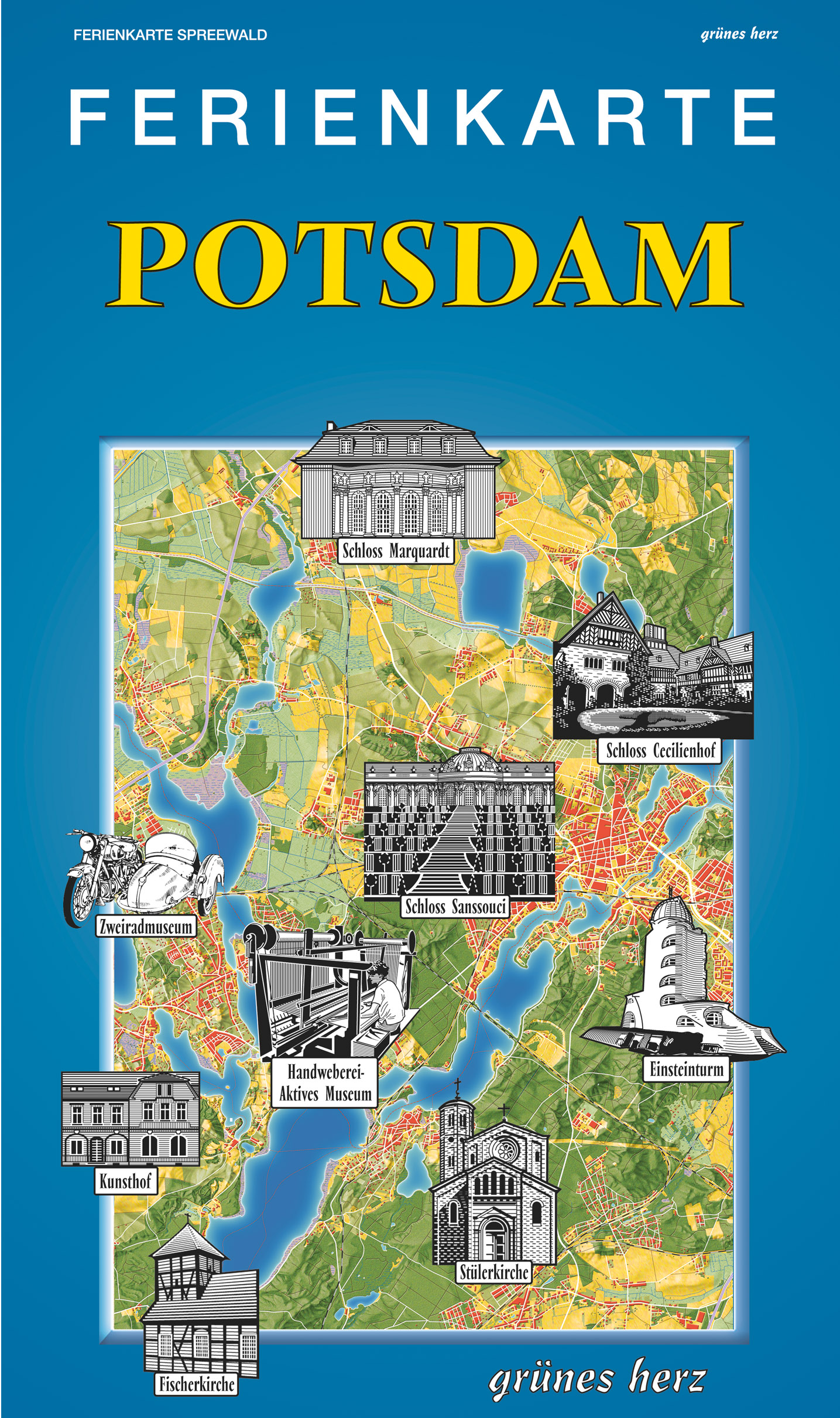 Ferienkarte Potsdam (gerollt)